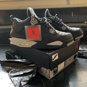 Nike Air Jordan 4 IV Retro LS Blk/TechGrey Oreo